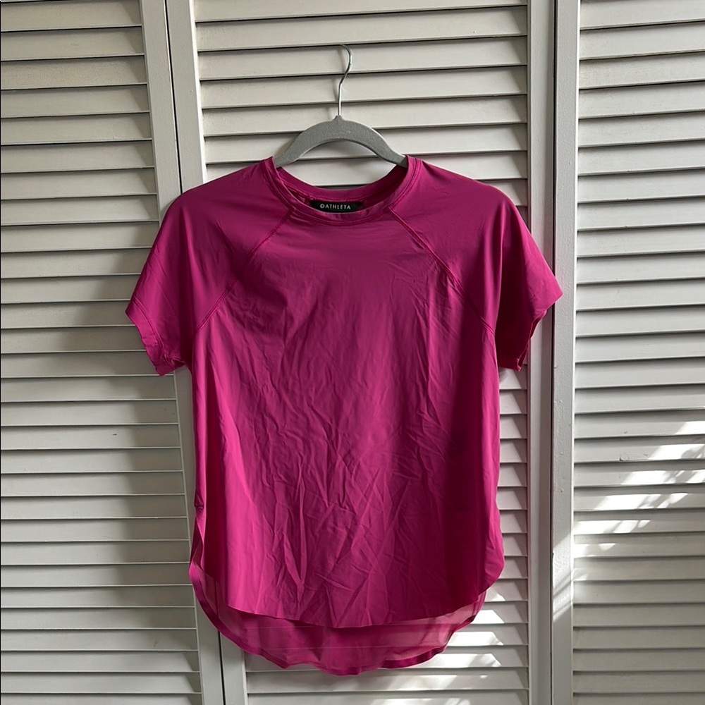 Athleta Mesh Tee NWOT Pink